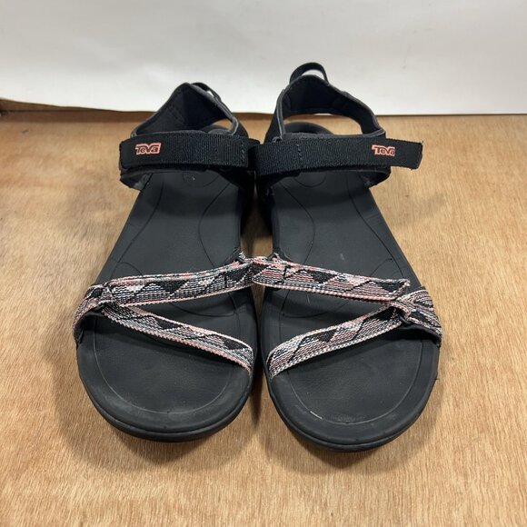 Teva Verra Sandals Women’s Size 9 Black Adjustable Watersports Trail Hiking